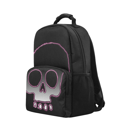Pink Neon Skull Unisex Laptop Backpack (Model 1663)
