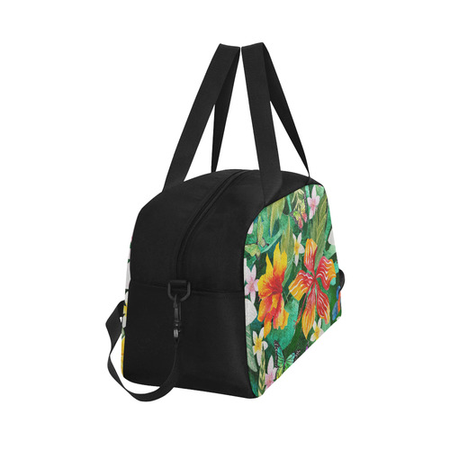 Tropical Flowers Butterflies II Fitness Handbag (Model 1671)