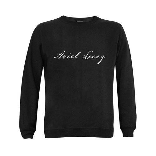 Aviel Leeoz Sweater/Black Gildan Crewneck Sweatshirt(NEW) (Model H01)