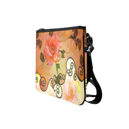 Beautiful flowers Slim Clutch Bag (Model 1668)