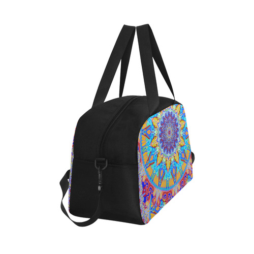 boho mandala blue Fitness Handbag (Model 1671)