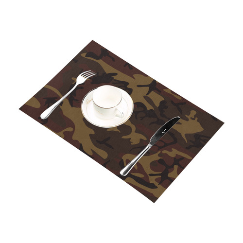 Camo Dark Brown Placemat 12’’ x 18’’ (Four Pieces)