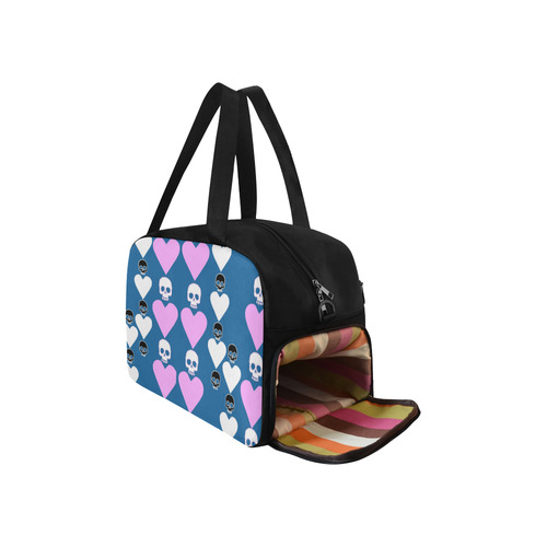 Skuuls and Hearts Fitness Handbag (Model 1671)