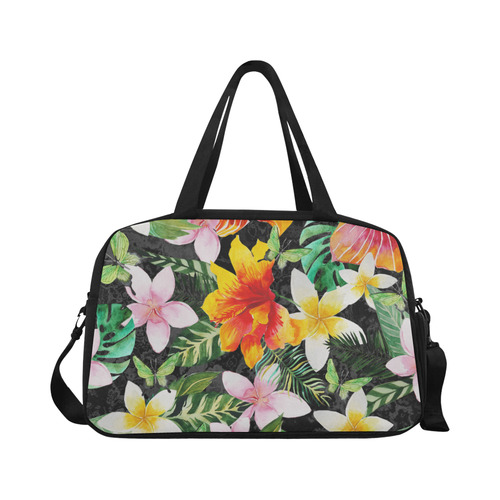 Tropical Flowers Butterflies III Fitness Handbag (Model 1671)