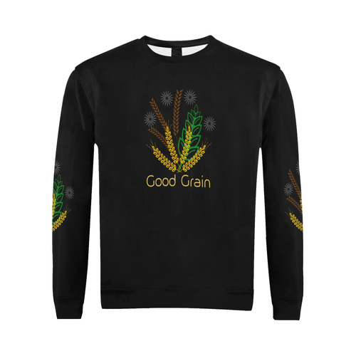 Good Grain Heavy All Over Print Crewneck Sweatshirt for Men (Model H18)