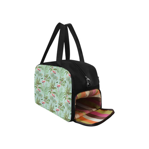 Tropical Flamingo Pattern II Fitness Handbag (Model 1671)