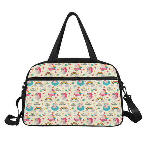 You Are Magical Unicorns Pattern Fitness Handbag (Model 1671)