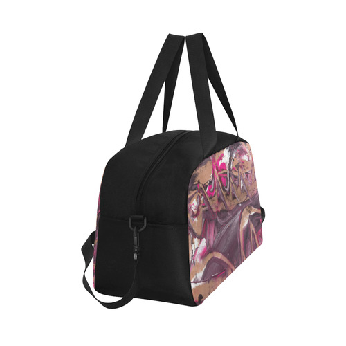 Abstract Acryl Painting plum brown pink Fitness Handbag (Model 1671)