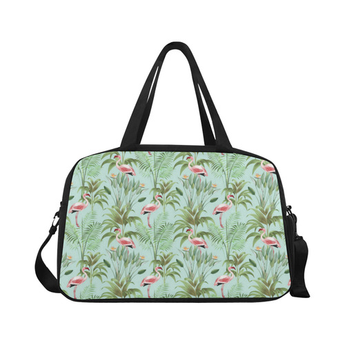 Tropical Flamingo Pattern II Fitness Handbag (Model 1671)