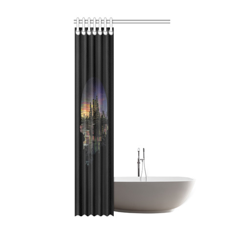 City Lights Shower Curtain 36"x72"