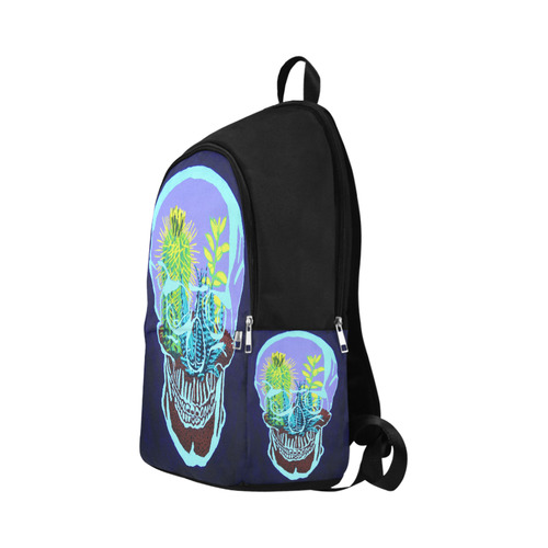 Skull Terrarium Fabric Backpack for Adult (Model 1659)