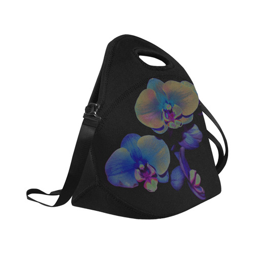 Midnight Orchid Neoprene Lunch Bag/Large (Model 1669)