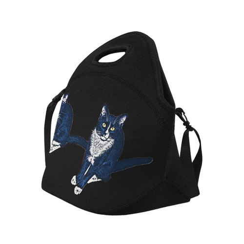 Two Blue Cats Neoprene Lunch Bag/Large (Model 1669)