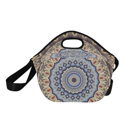 Soft and Warm Mandala Neoprene Lunch Bag/Large (Model 1669)