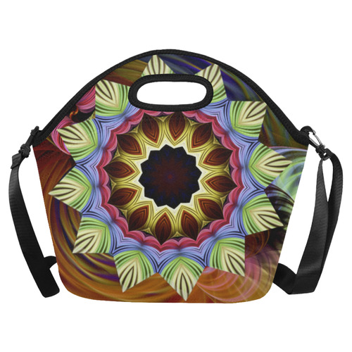 Love Energy Mandala Neoprene Lunch Bag/Large (Model 1669)