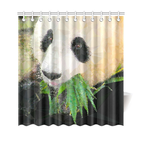 Giant Panda Eating Low Poly Triangle Art Shower Curtain 69 X72 Id Giant Panda Eating Low Poly Triangle Art Shower Curtain 69 X72 Id D2079456
