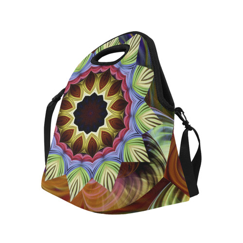 Love Energy Mandala Neoprene Lunch Bag/Large (Model 1669)