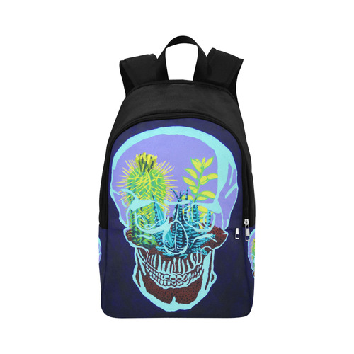 Skull Terrarium Fabric Backpack for Adult (Model 1659)