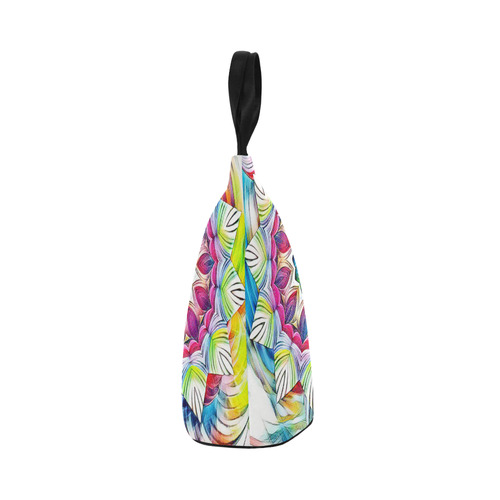 Sunshine Feeling Mandala Nylon Lunch Tote Bag (Model 1670)