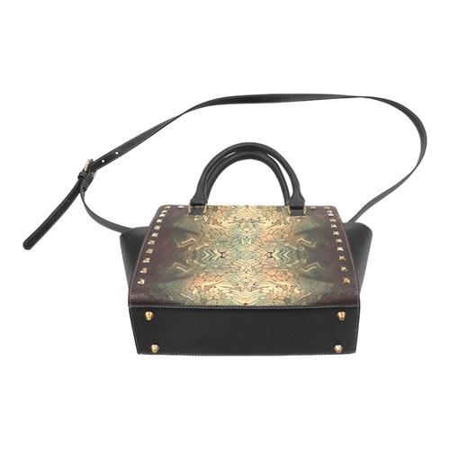 rainbow scales Rivet Shoulder Handbag (Model 1645)