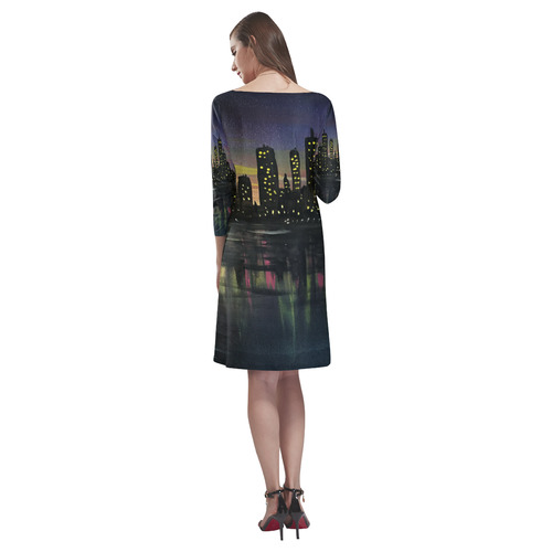 City Lights Rhea Loose Round Neck Dress(Model D22)