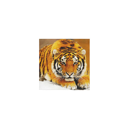 Siberian Tiger Square Towel 13“x13”