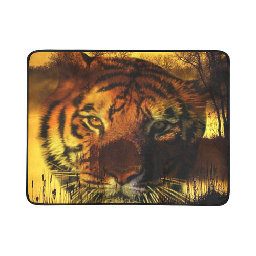 Tiger Face Beach Mat 78"x 60"