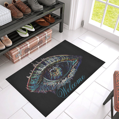 I Spy Welcome Azalea Doormat 30" x 18" (Sponge Material)