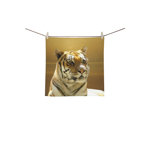 Golden Tiger Square Towel 13“x13”