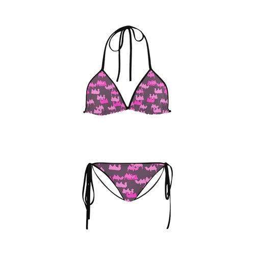 camelflage pink Custom Bikini Swimsuit