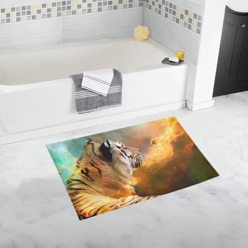 Tiger and Nebula Bath Rug 20''x 32''
