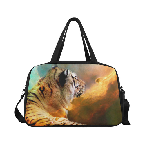 Tiger and Nebula Fitness Handbag (Model 1671)