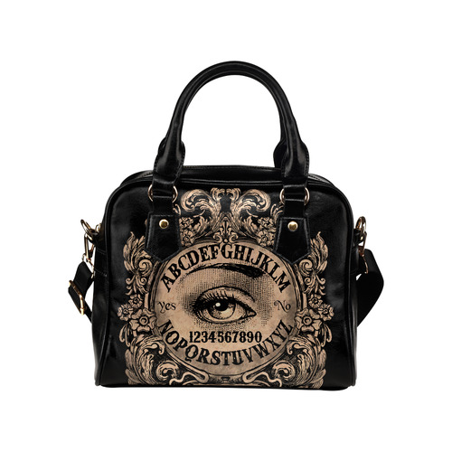 witchboardwitheyebeige Shoulder Handbag (Model 1634)