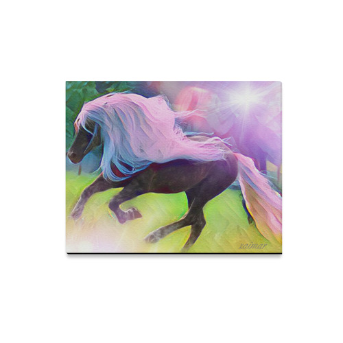 Beautiful Horse Long Hair Canvas Print 20 X16 Id D2085744