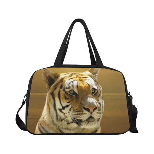 Golden Tiger Fitness Handbag (Model 1671)