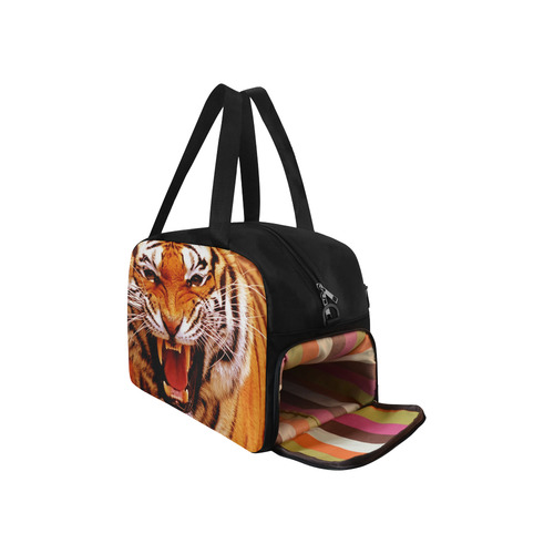 Tiger and Flame Fitness Handbag (Model 1671)