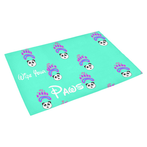 Wipe your paws panda Azalea Doormat 30" x 18" (Sponge Material)