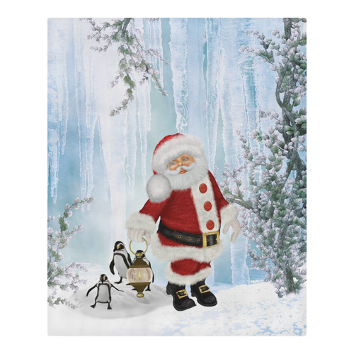 Santa Claus with penguin 3-Piece Bedding Set