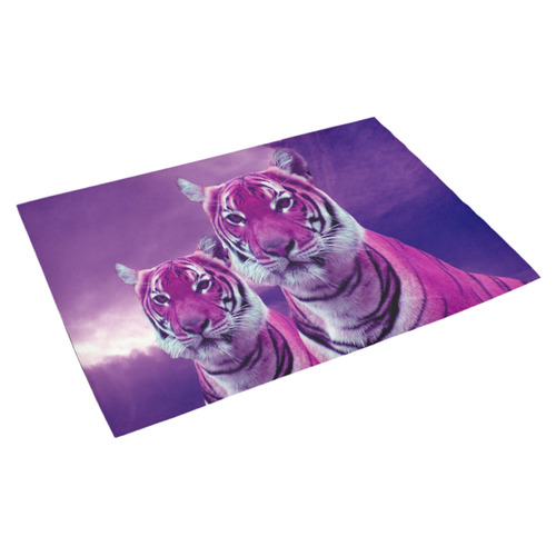 Purple Tigers Azalea Doormat 30" x 18" (Sponge Material)