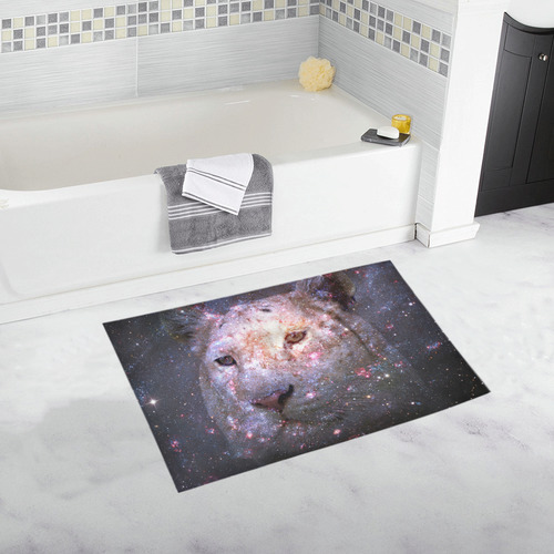 Tiger and Galaxy Bath Rug 20''x 32''