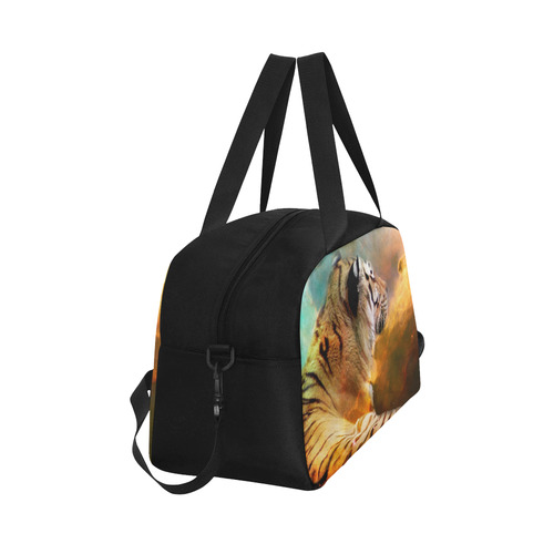 Tiger and Nebula Fitness Handbag (Model 1671)