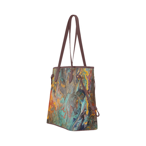 Earth Element Abstract Clover Canvas Tote Bag (Model 1661)