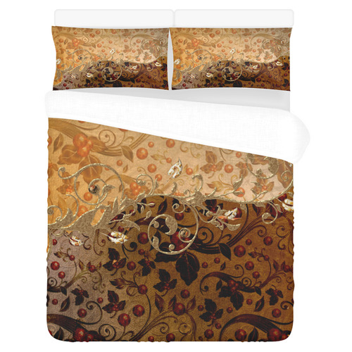 Wonderful decorative floral design 3-Piece Bedding Set