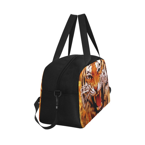 Tiger and Flame Fitness Handbag (Model 1671)