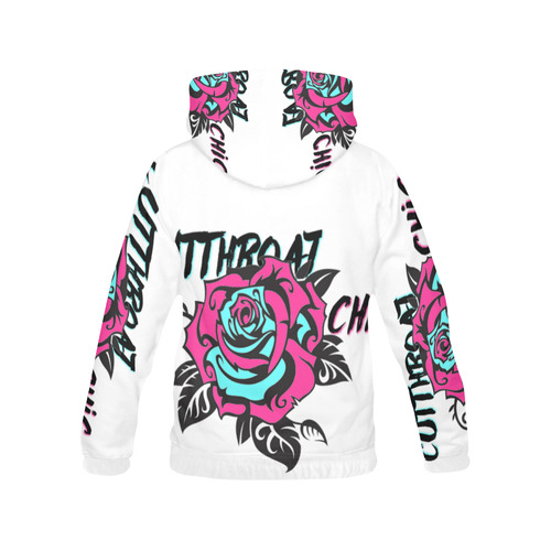 pink n blu All Over Print Hoodie for Women (USA Size) (Model H13)