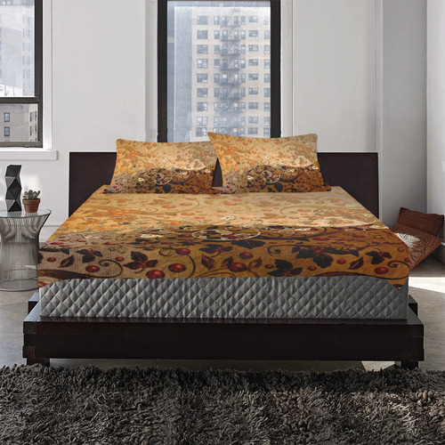 Wonderful decorative floral design 3-Piece Bedding Set