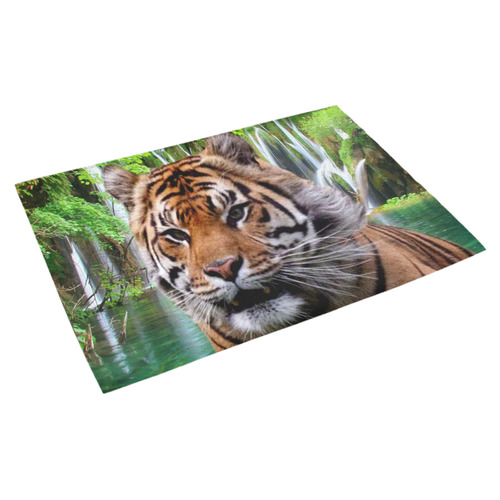 Tiger and Waterfall Azalea Doormat 30" x 18" (Sponge Material)