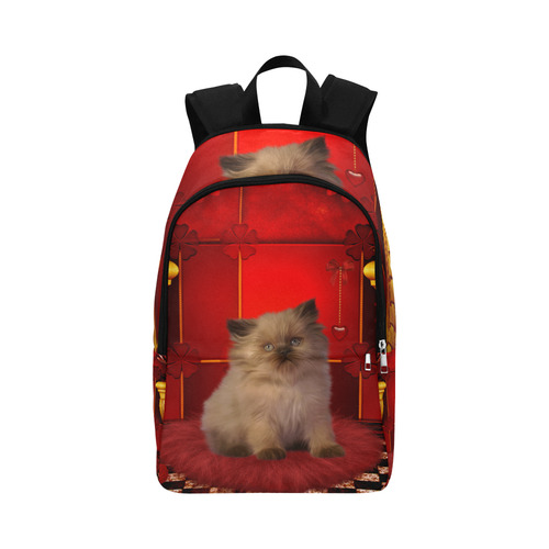 Cute little kitten Fabric Backpack for Adult (Model 1659)