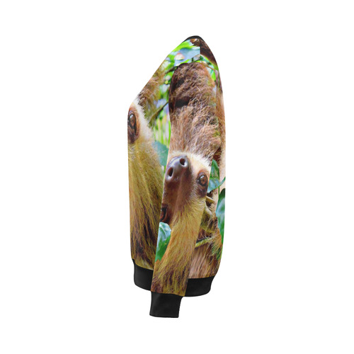 Awesome Sloth by JamColors All Over Print Crewneck Sweatshirt for Women (Model H18)