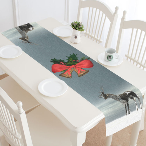lonesome reindeer Table Runner 16x72 inch